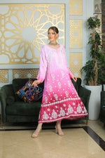 Load image into Gallery viewer, Paridhi Premium Muslin Luxury Gown Pink S