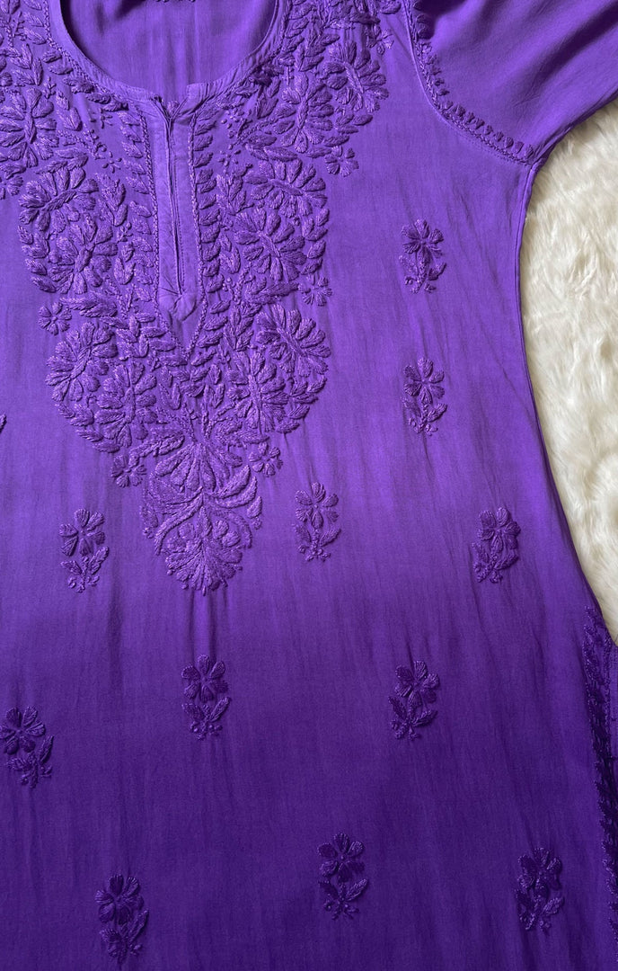 Ada Rayon Premium Chikankari Rayon Kurti