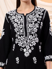 Heer Rayon Chikankari Long Kurta