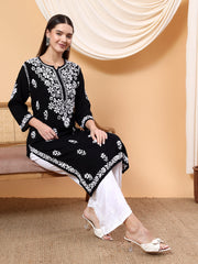 Heer Rayon Chikankari Long Kurta