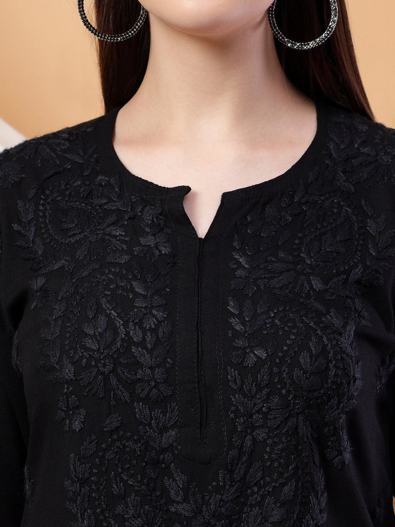 Bahar Ombre Rayon Chikankari Kurti Set