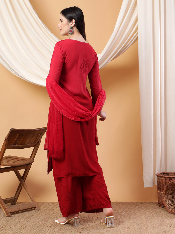 Bahar Ombre Dyed Chikankari Set