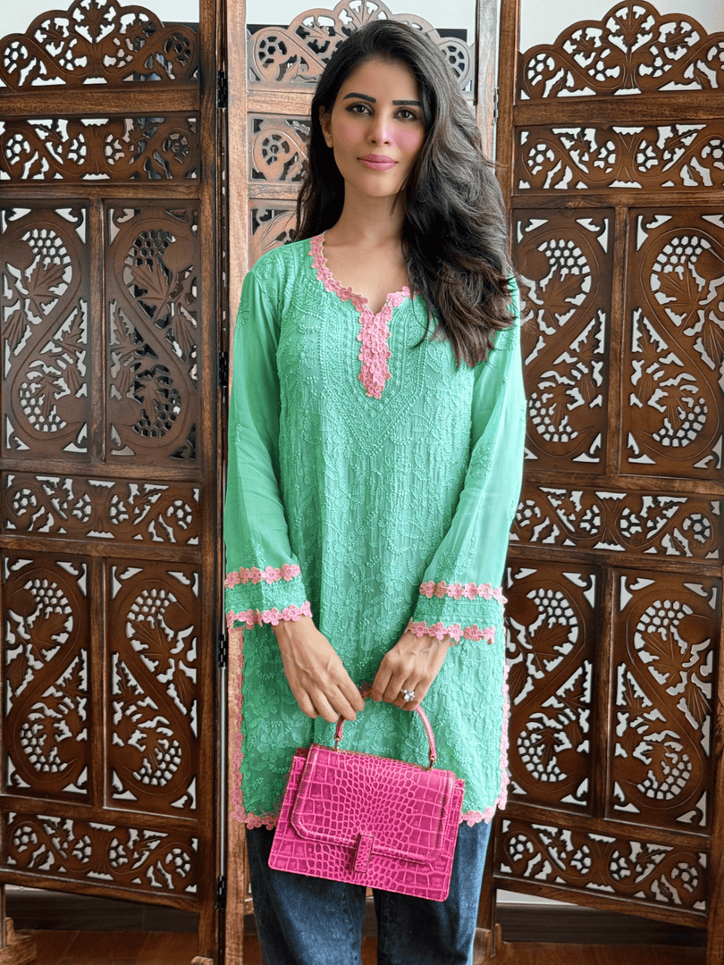 Korli Viscose Designer Short Kurti