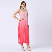 Viscose 3D Sleeveless Designer Kurti - The Lucknowi Chikan 