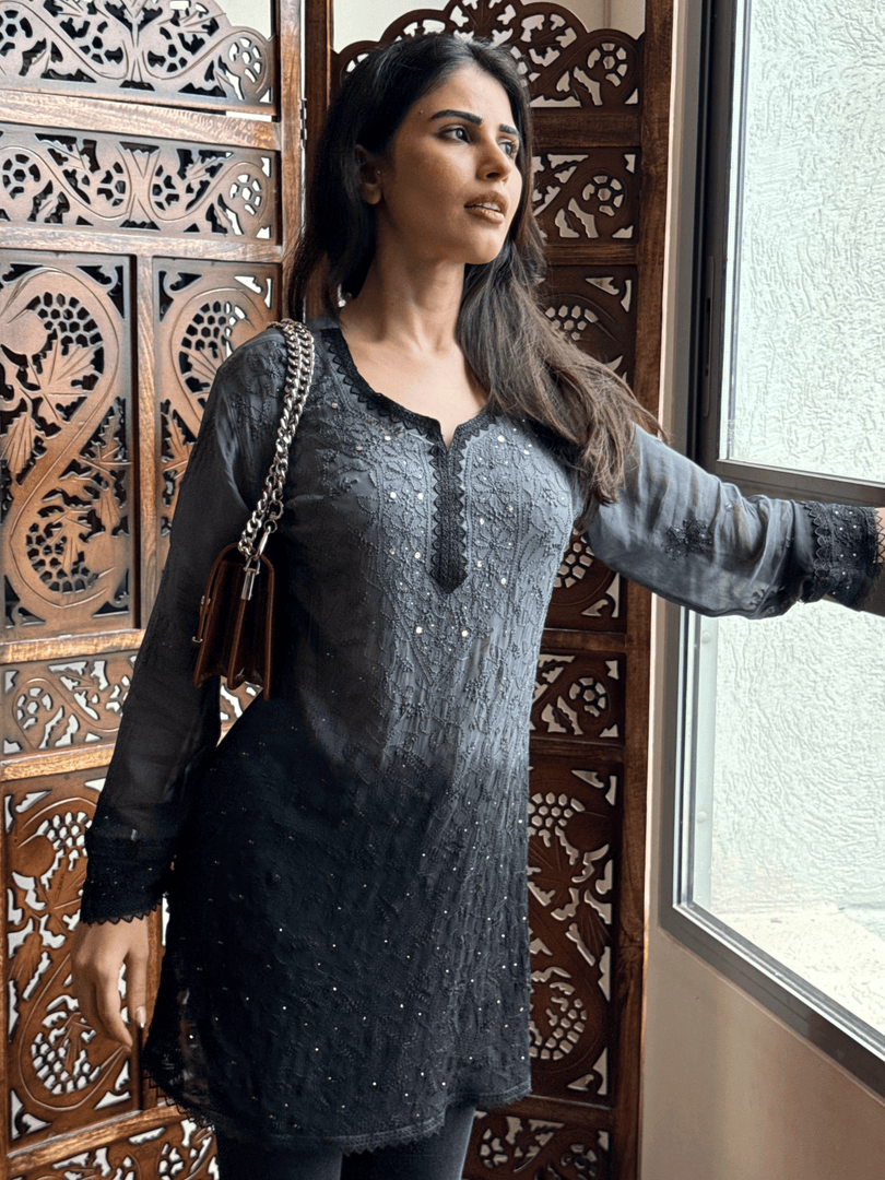 Korli Viscose Designer Short Kurti