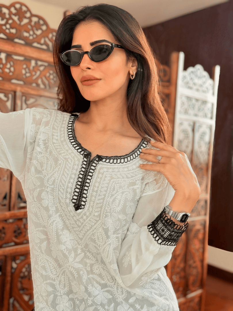 Korli Viscose Designer Short Kurti