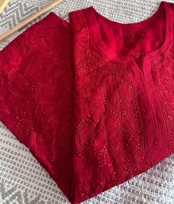 Arsh Premium Viscose Chikankari Kurti