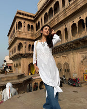 Palak Modal Chikankari Kurti