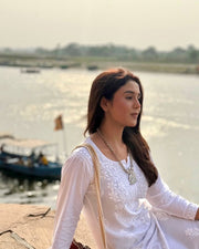 Palak Modal Chikankari Kurti