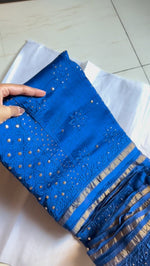 Load image into Gallery viewer, Madhuri Chanderi Silk Mukaish Saree.