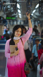 Load image into Gallery viewer, Mahiya Mukaish Front Pannel Kurti