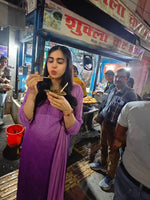 Load image into Gallery viewer, Ada Sharma's Premium Lilac Suit Set - The Lucknowi Chikan 