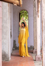 Load image into Gallery viewer, Fiza Designer Mukaish Chikankari Noodle Gharara Set
