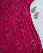 Load image into Gallery viewer, Haya Premium Viscose Luxury Chikankari Kurta
