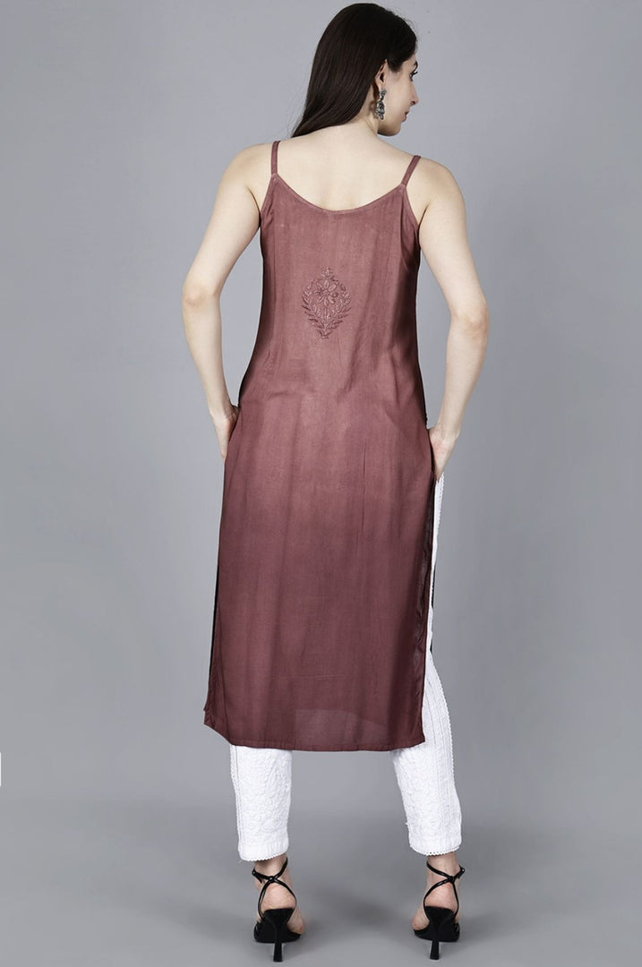 Jolly Strappy Chikankari Kurti