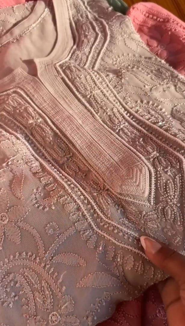 Kahkashan Pearl Viscose Long Kurta