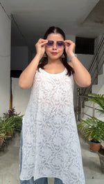 Load image into Gallery viewer, Bhavika Premium Viscose Strappy Chikankari Kurti