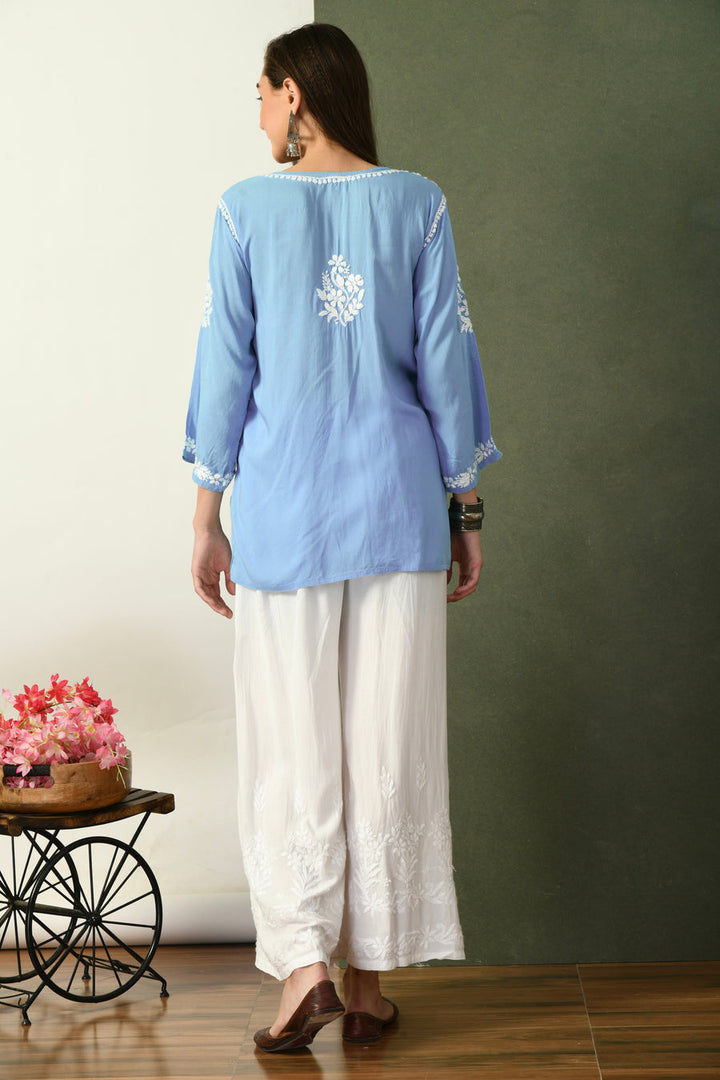 Haniya Premium Chikankari Short Top