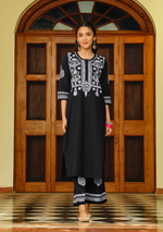 Load image into Gallery viewer, Sahiba Mul Cotton Kurti Pallazo Set
