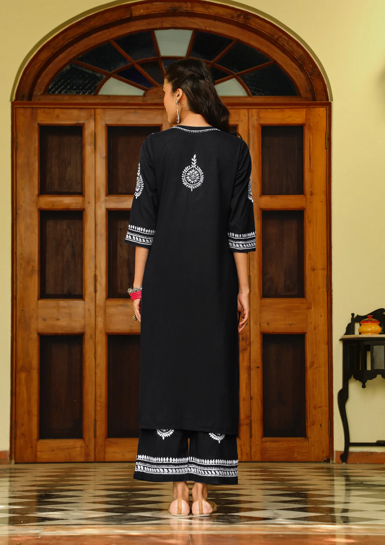 Sahiba Mul Cotton Kurti Pallazo Set