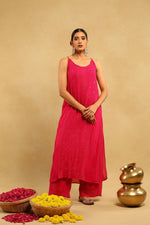 Load image into Gallery viewer, Anushka Styled Premium Strappy Chikankari Outfit Set