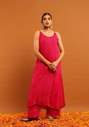 Anushka Styled Premium Strappy Chikankari Outfit Set