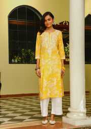 Zainab Mul Cotton Chikankari Kurti