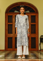 Load image into Gallery viewer, Zainab Mul Cotton Chikankari Kurti
