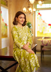 Zainab Mul Cotton Chikankari Kurti