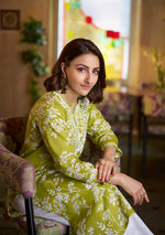 Load image into Gallery viewer, Zainab Mul Cotton Chikankari Kurti
