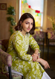 Zainab Mul Cotton Chikankari Kurti