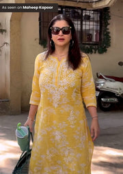 Zainab Mul Cotton Chikankari Kurti