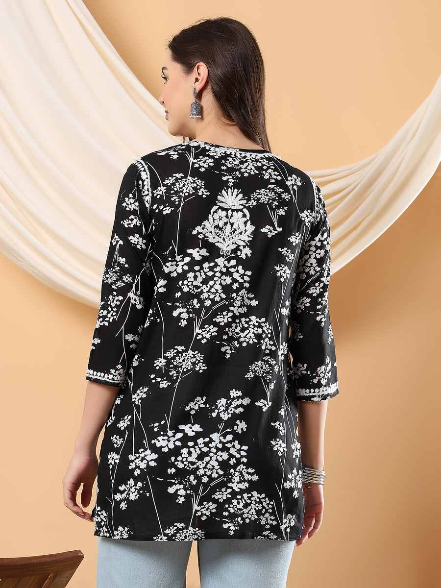 Gulnihal Mul Mul Chikankari Short Kurti