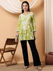 Gulnihal Mul Mul Chikankari Short Kurti