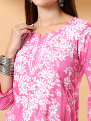 Gulnihal Mul Mul Chikankari Short Kurti