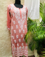 Bela Premium Modal Chikankari Long Kurti