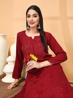 Load image into Gallery viewer, Aqsa Premium Chikankari Kurti Set
