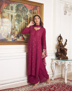 Load image into Gallery viewer, Nagma Premium Chikankari Mukaish Viscose Set-The Lucknowi Chikan
