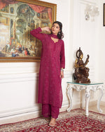 Load image into Gallery viewer, Nagma Premium Chikankari Mukaish Viscose Set
