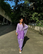 Load image into Gallery viewer, Sadagi Chanderi Chikankari Dhoti Set
