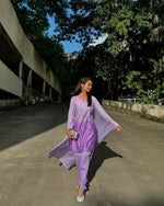 Load image into Gallery viewer, Sadagi Chanderi Chikankari Dhoti Set
