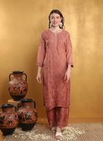 Load image into Gallery viewer, Mallika Muslin Dyed Kurti Set