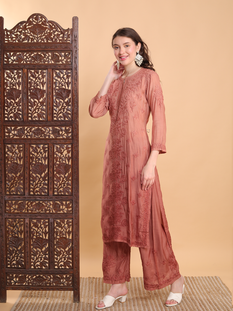 Mallika Muslin Dyed Kurti Set