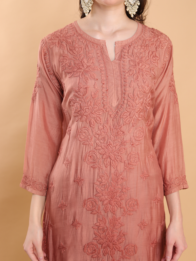 Mallika Muslin Dyed Kurti Set