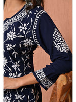 Load image into Gallery viewer, Gulfam Rayon Long Chikankari Kurti Set