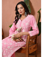 Load image into Gallery viewer, Gulfam Rayon Long Chikankari Kurti Set