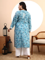 Load image into Gallery viewer, Safak Mul Chikankari Plus Size Kurti
