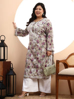 Load image into Gallery viewer, Safak Mul Chikankari Plus Size Kurti