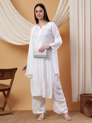 Bahar Chikankari Ombre Dyed Kurti Set