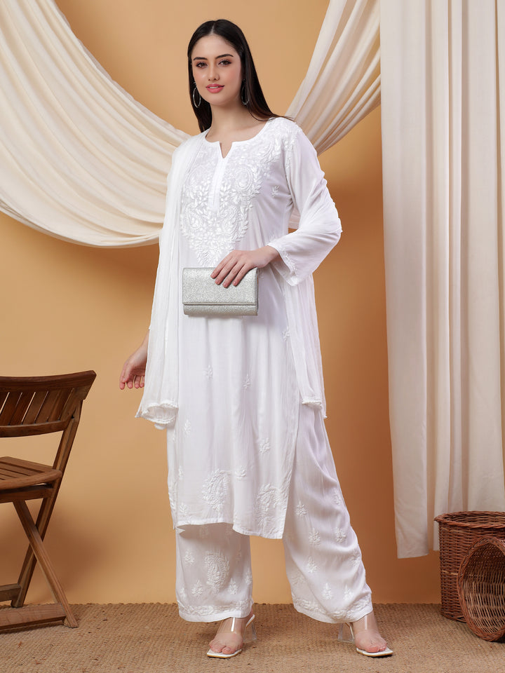 Bahar Chikankari Ombre Dyed Kurti Set